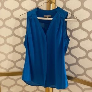 Banana Republic blue silk top